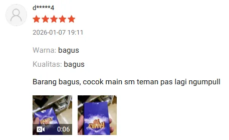 Screenshot ulasan kartu Family di Shopee pembeli 4