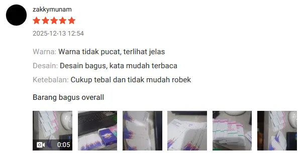 Screenshot ulasan kartu Family di Shopee pembeli 9