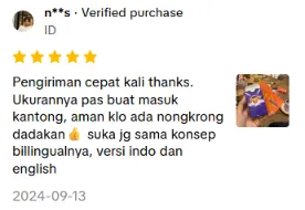 Screenshot ulasan kartu Hangout di Shopee dari pembeli 9