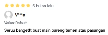Screenshot ulasan kartu This or That 2 di Tiktok pembeli 3